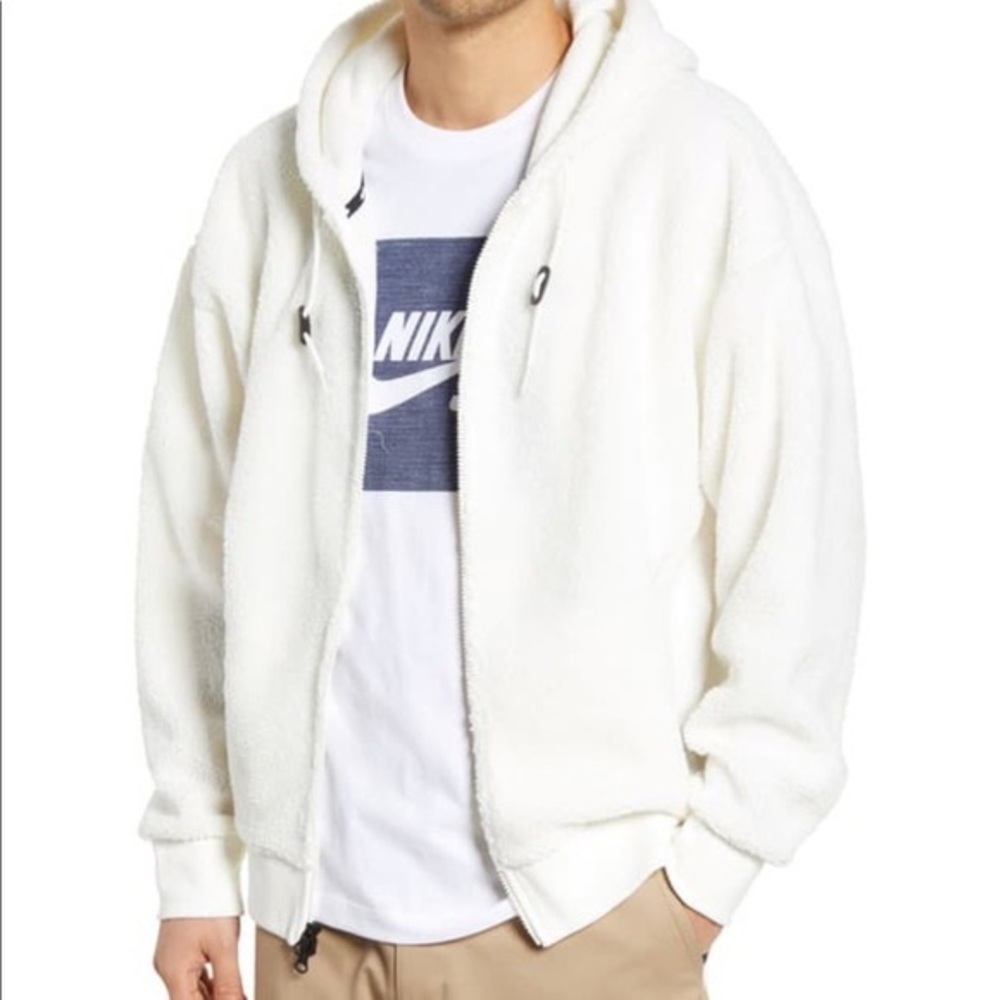 Nike Faux Shearling Hoodie SAIL/BLACK